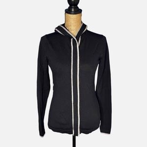 Patagonia Medium 100% Merino Wool Full Zip Hooded Cardigan With Pockets